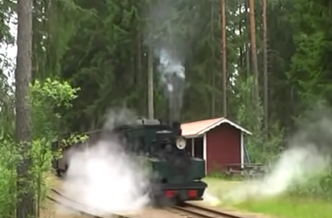 Ohsabanan museum railroad 15 km through theبنت فضائح خليجيه تتمتع مع ولد 2024  forest, Sweden 2013