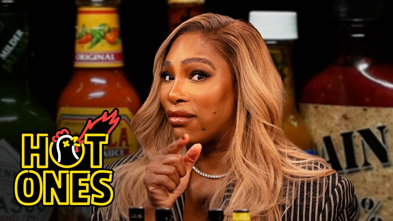 Serena Williams Returns Hot Sauce Serve After Hot Sauce Serve While Eating Spicy Wings | Hot Ones