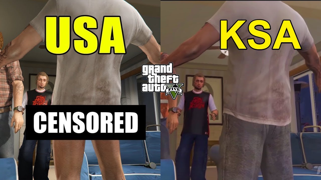 6 أشياء +18 تم تغييرها في النسخ العربية من GTA V 🔞😨!