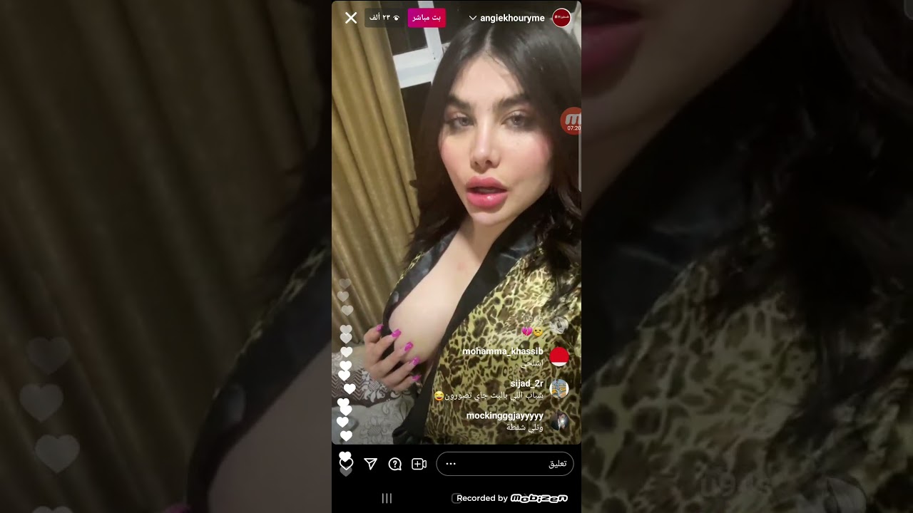 فضيحة أنجي خوري على البث المباشر +18 طلع صدرا بالغلط🔞🍑