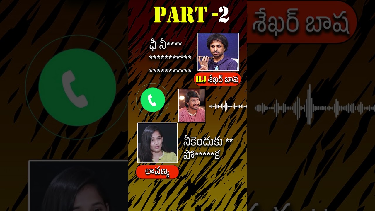 Shocking Audio Leak of RJ Shekar Basha & Lavanya | Raj Tarun Reacts | Part 2 | @maatvfilms