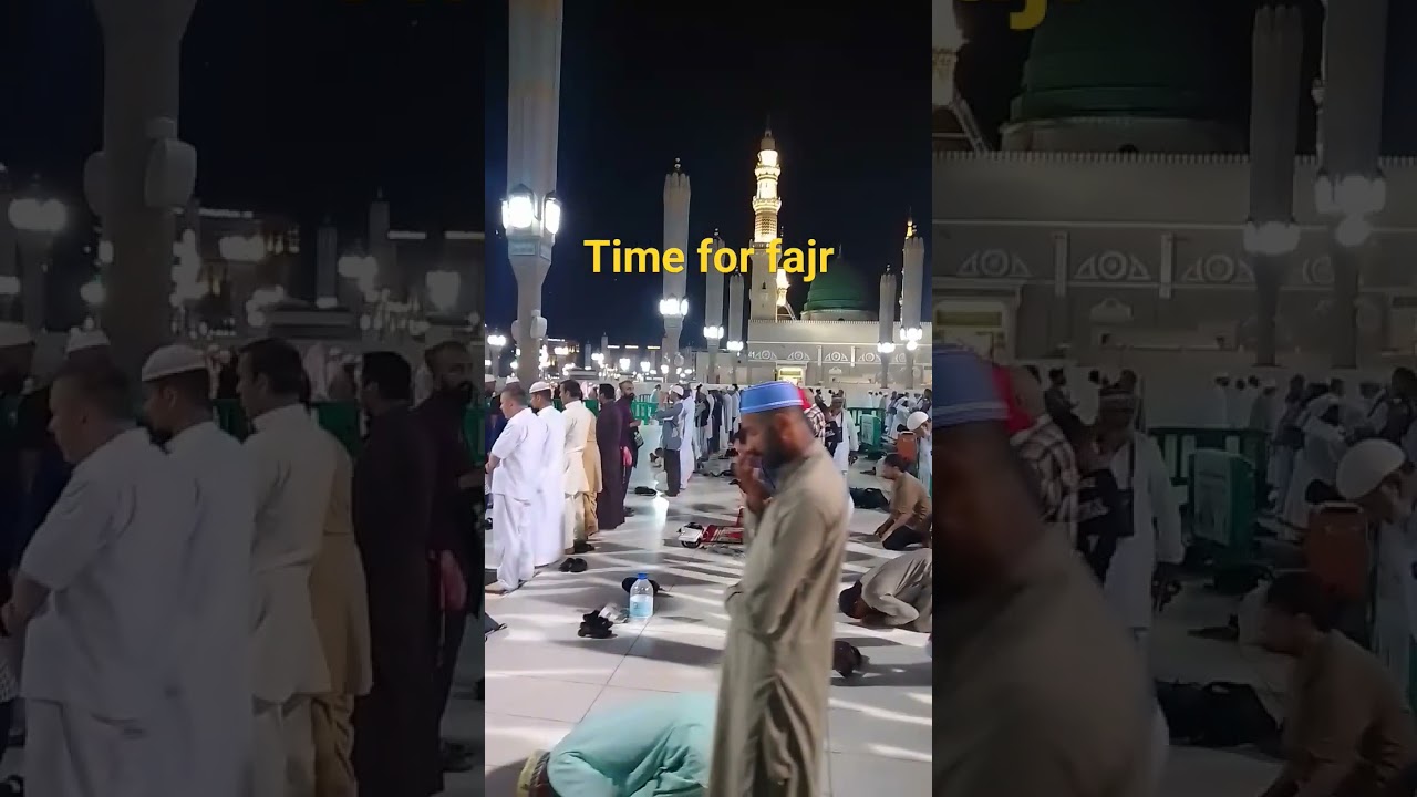 Madinah Haram Masjid Nabawi Sharif Beautiful View Before Fajr Prayer|Jummah Mubarak