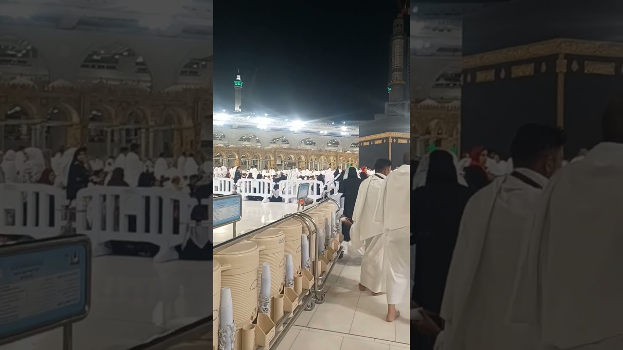 ماشاءالله الحرم المكي الشريف قبل صلاة الفجر منظر جميلة # المباشر #🌹❤️🕋🤲#