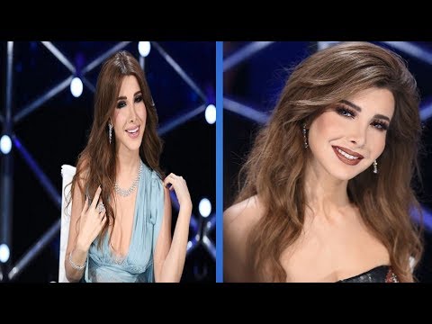 فضيحة نانسي عجرم تكشف كامل صدره في حفل