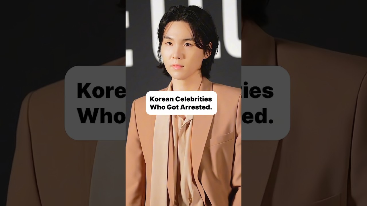 Scandals and Arrests: Korean Celebrities Who Made Headlines for the Wrong Reasons😱 #youtubeshorts