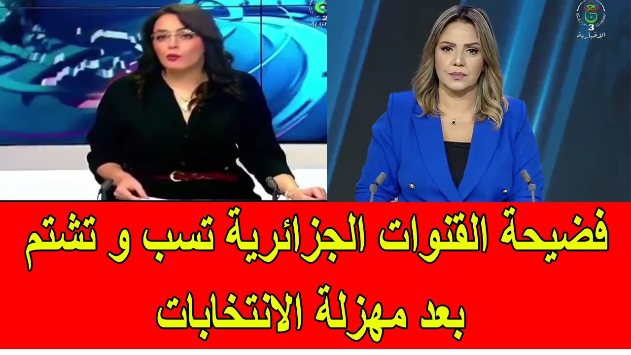 فضيحة القنوات الجزائرية تسب و تشتم بعد مهزلة الانتخابات الكارثية