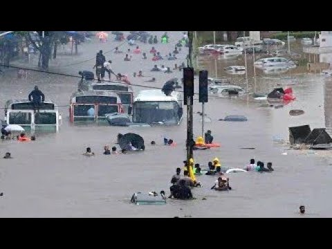 شاهد أخطر واقوي فيضان يضرب المغرب اليوم فيضان طاطا! المدينة صارت بحر. لقطات مرعبة شاهد