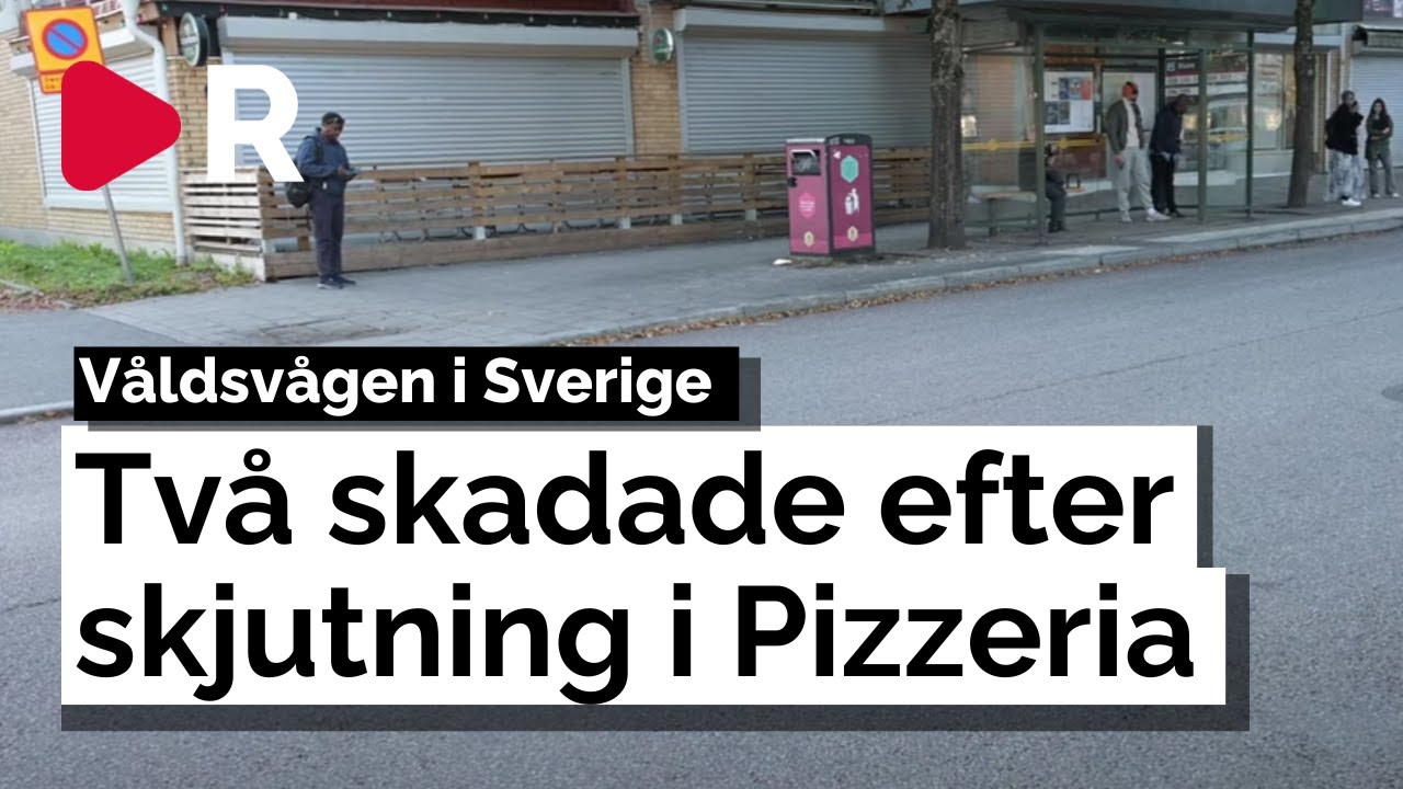 Två skadade efter skjutning i Pizzeria – Sex personer omhändertagna