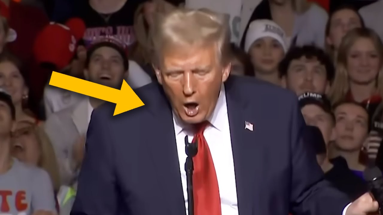 Trump performs ORAL S*X on microphone, crowd SHOCKED