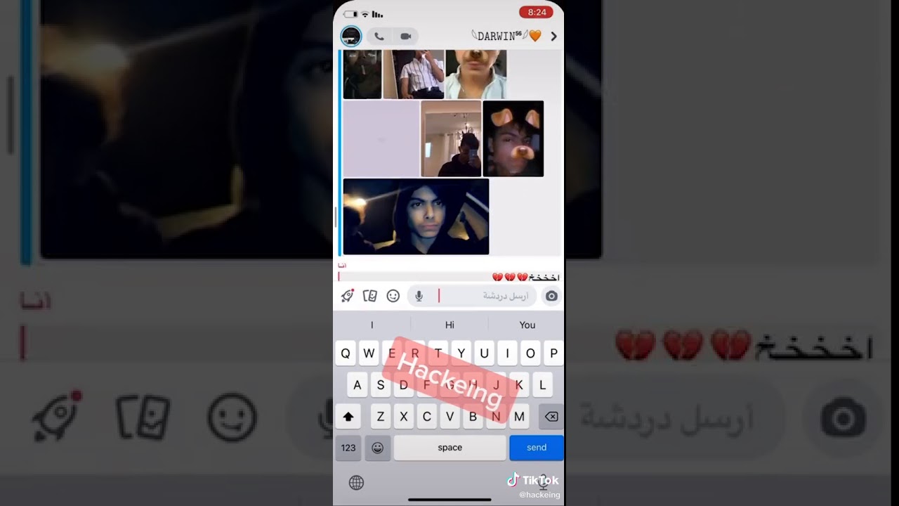 تهكير سناب داروين شوفو الفضيحه