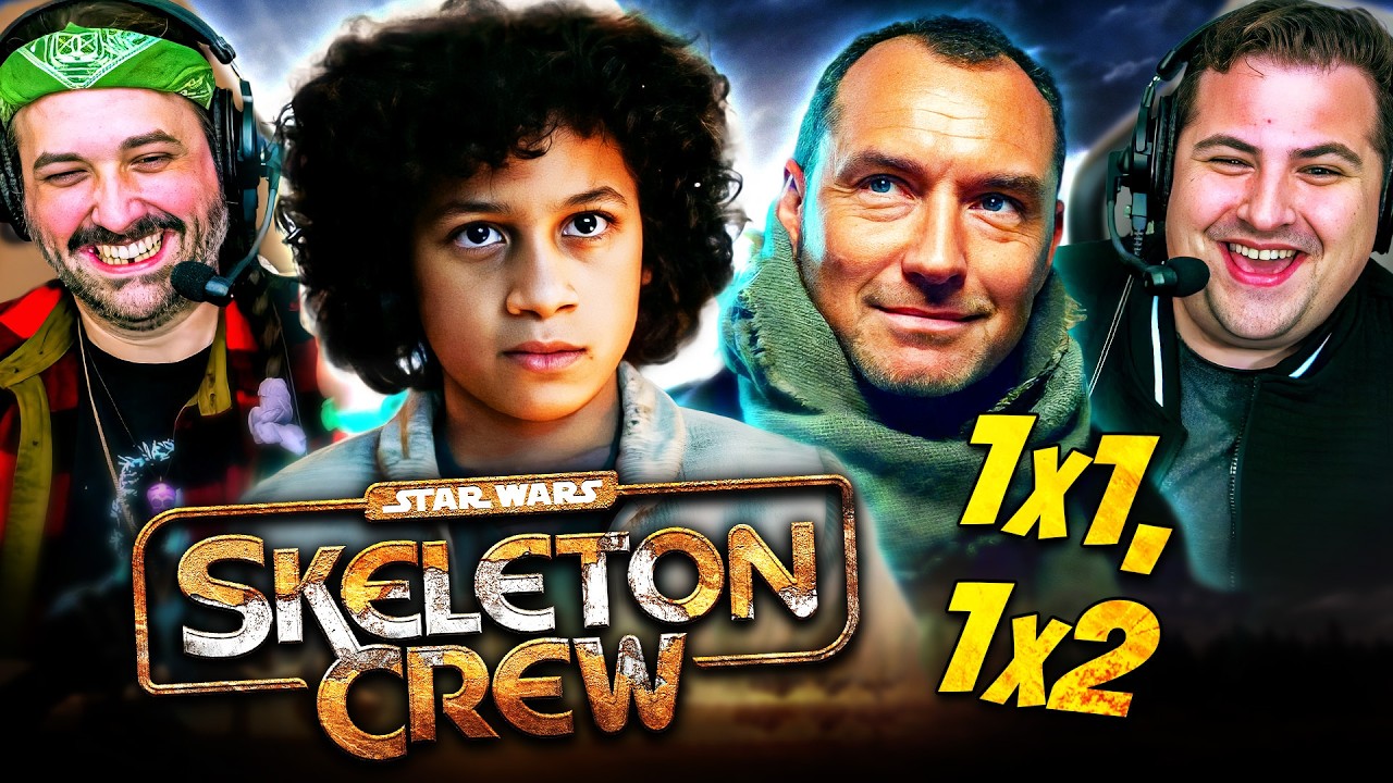 SKELETON CREW Episode 1 & 2 REACTION!! Star Wars Breakdown & Review | Jude Law | Disney Plus